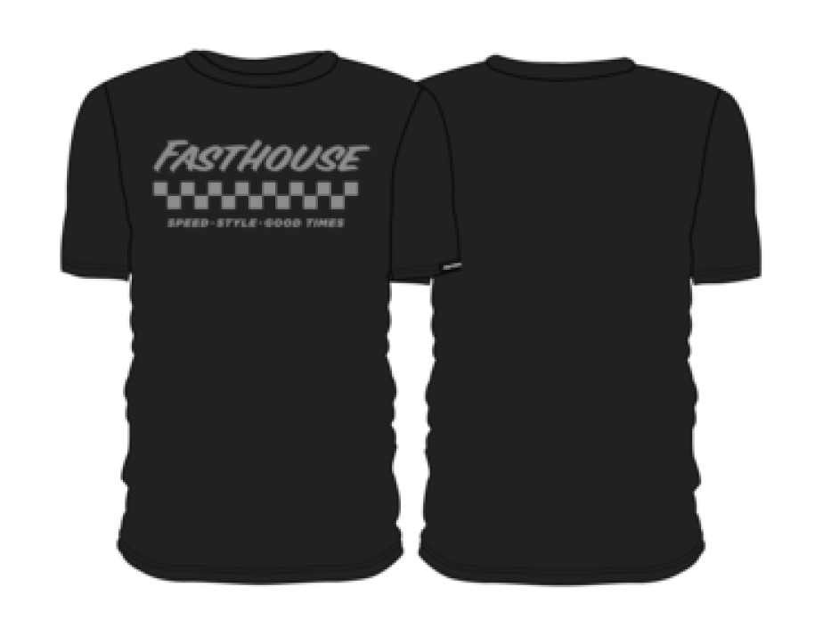 T-shirt FASTHOUSE Apex SS Tee, Graphite Black - roz. XXL (NEW)