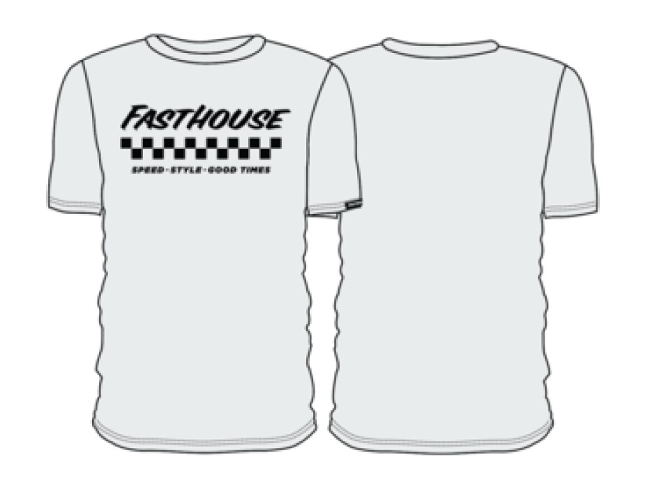 T-shirt FASTHOUSE Apex SS Tee, White - roz. M (NEW)