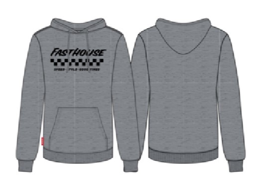 Bluza z kapturem FASTHOUSE Apex Hooded Pullover, Heather Gray - roz. L (NEW)