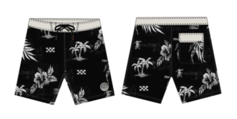 Szorty plażowe FASTHOUSE After Hours Alani 18  Boardshort, Black roz. 34 (NEW)