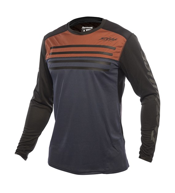 Koszulka FASTHOUSE Alloy Sidewinder LS Jersey - Rust/Midnight Navy, rozmiar S (NEW)