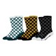 Skarpetki FASTHOUSE Triple Check Socks, Multi - roz. S/M, 3-pack (NEW)