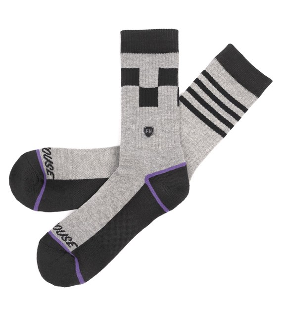 Skarpetki FASTHOUSE Clash Performance Crew Sock, Heather Gray - roz. S/M (NEW)