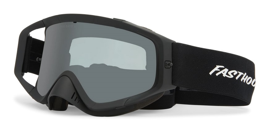 Gogle FASTHOUSE x VONZIPPER, VZ PORKCHOP RALLY GOGGLE BLACK, Injected Smoke With Mirror Lens  (NEW)