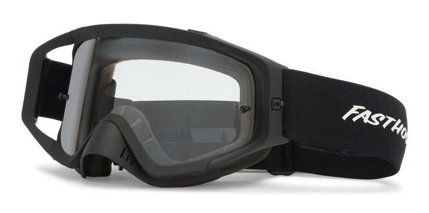 Gogle FASTHOUSE x VONZIPPER, VZ PORKCHOP RALLY GOGGLE BLACK CLEAR LENS, Injected I-Type Clear Lens Lens  (NEW)