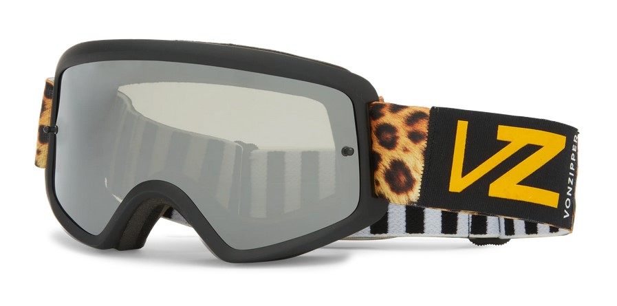 Gogle FASTHOUSE x VONZIPPER, VZ BEEFY KENNEDY GOGGLE BLACK, Lexan Smoke With Mirror Lens  (NEW)