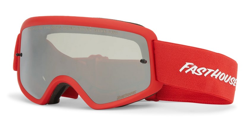 Gogle FASTHOUSE x VONZIPPER, VZ BEEFY RALLY GOGGLE RED, Grey Flash Chrome Lens  (NEW)