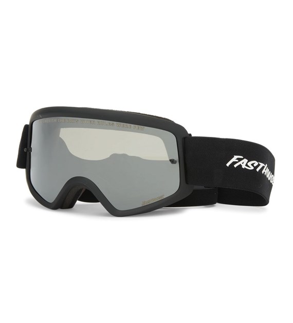 Gogle FASTHOUSE x VONZIPPER, VZ BEEFY RALLY GOGGLE BLACK, Grey Flash Chrome Lens  (NEW)