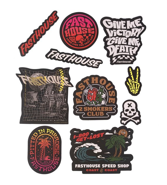 Wlepki FASTHOUSE Spring'24 Decal 10-Pack (NEW)