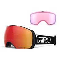 Gogle zimowe GIRO COMP BLACK WORDMARK (Sferyczne) (Szyba lustrzana kolorowa VIVID-Carl Zeiss EMBER 19-43% S2 + Szyba lustrzana kolorowa VIVID-Carl Zeiss INFRARED 44-80% S1) (NEW 2026/2027)