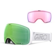 Gogle zimowe GIRO COMP WHITE WORDMARK (Sferyczne) (Szyba lustrzana kolorowa VIVID-Carl Zeiss EMERALD 19-43% S2 + Szyba lustrzana kolorowa VIVID-Carl Zeiss INFRARED 44-80% S1) (NEW 2026/2027)