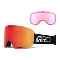 Gogle zimowe GIRO CONTOUR BLACK&WHITE WORDMARK (Szyba lustrzana kolorowa VIVID-Carl Zeiss EMBER 19-43% S2 + Szyba lustrzana kolorowa VIVID-Carl Zeiss INFRARED 44-80% S1) (NEW 2026/2027)