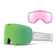 Gogle zimowe GIRO CONTOUR WHITE WORDMARK (Szyba lustrzana kolorowa VIVID-Carl Zeiss EMERALD 19-43% S2 + Szyba lustrzana kolorowa VIVID-Carl Zeiss INFRARED 44-80% S1) (NEW 2026/2027)