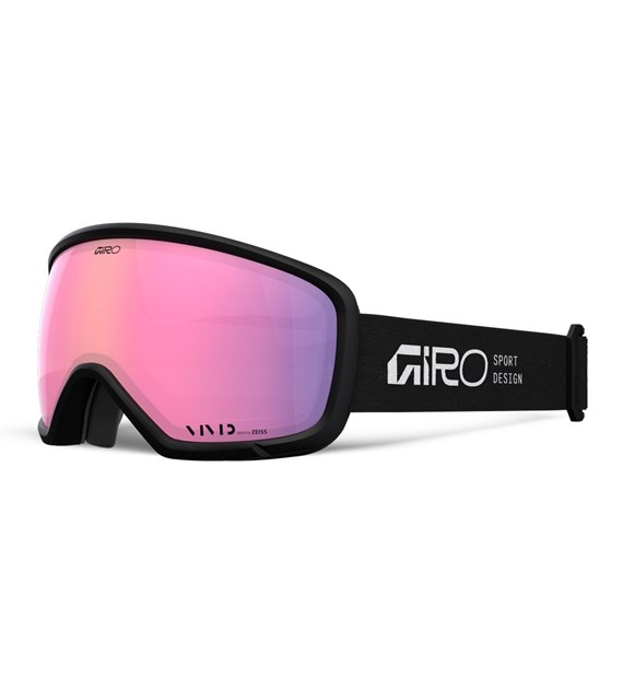 Gogle zimowe GIRO RINGO BLACK STACKED (OTG) (Sferyczne) (Szyba lustrzana kolorowa VIVID-Carl Zeiss INFRARED 44-80% S1) (NEW 2026/2027)