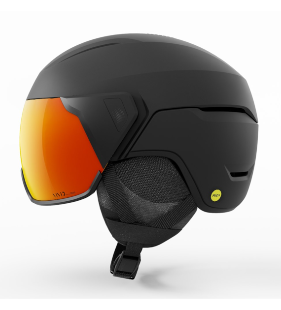 Kask zimowy GIRO ORBIT SPHERICAL Matte Black/ Vivid Ember roz. L (59-62.5 cm) (NEW 2026/2027)