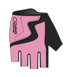 Rękawiczki juniorskie GIRO BRAVO JR krótki palec light pink roz. M (obwód dłoni 152-162 mm / dł. dłoni 160-165 mm) (NEW 2026)