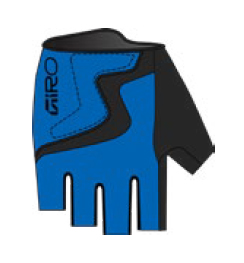 Rękawiczki juniorskie GIRO BRAVO JR krótki palec blue jewel roz. L (obwód dłoni od 162 mm / dł. dłoni od 165 mm) (NEW 2026)