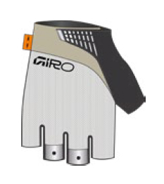 Rękawiczki męskie GIRO SUPERNATURAL krótki palec white roz. XXL (obwód dłoni od 267 mm / dł. dłoni od 211 mm) (NEW 2026)