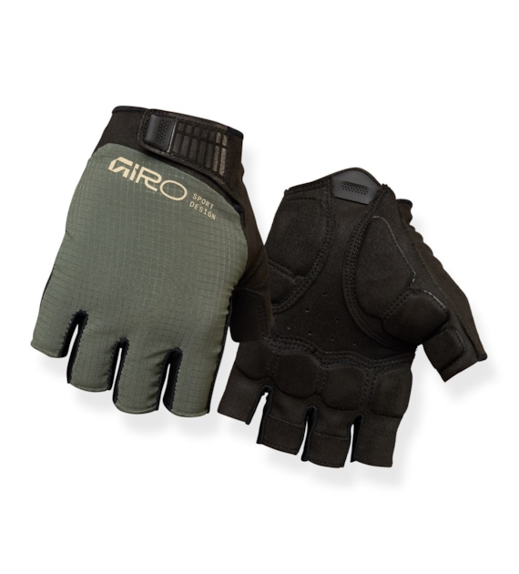 Rękawiczki męskie GIRO BRAVO II GEL krótki palec dark sage roz. L (obwód dłoni 229-248 mm / dł. dłoni 189-199 mm) (NEW 2026)