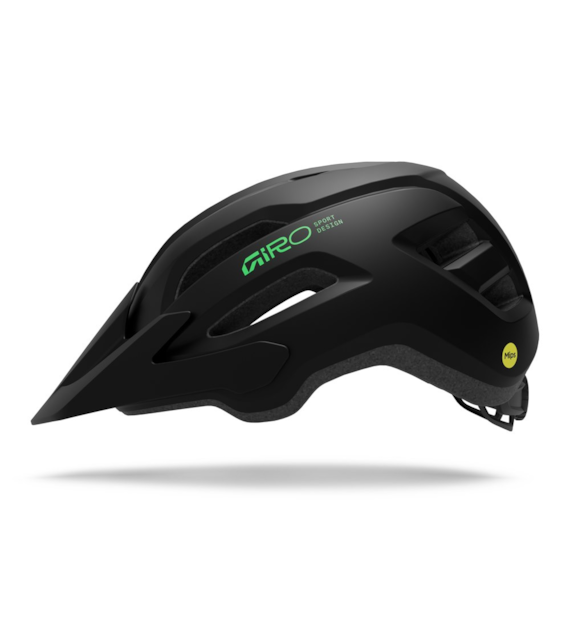 Kask dziecięcy juniorski GIRO FIXTURE II MIPS matte black/vivid green roz. Uniwersalny (50-57 cm) (NEW)