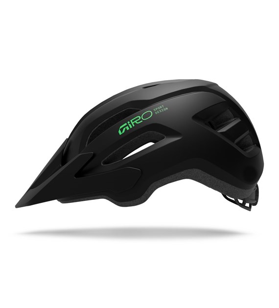 Kask dziecięcy juniorski GIRO FIXTURE II matte black/vivid green roz. Uniwersalny (50-57 cm) (NEW 2026)