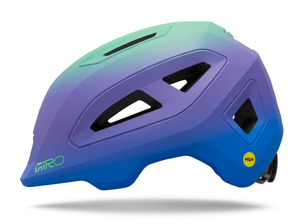Kask dziecięcy GIRO SCAMP MIPS II matte blue jewel/vivid green roz. S (49-53 cm) (NEW 2026)