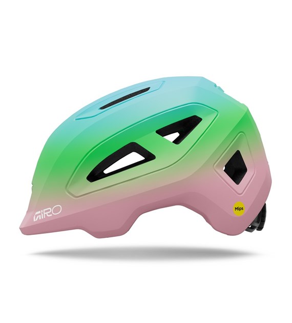 Kask dziecięcy GIRO SCAMP MIPS II matte light pink/green fade roz. S (49-53 cm) (NEW 2026)