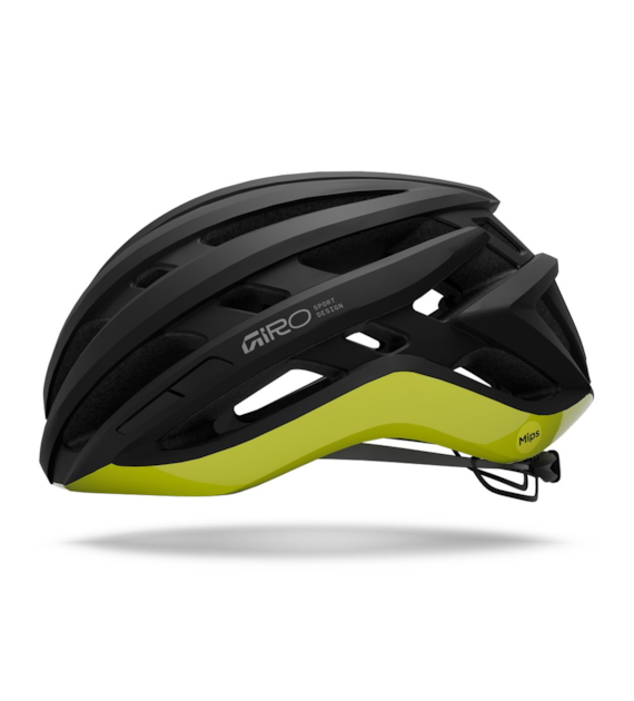 Kask szosowy GIRO AGILIS MIPS matte black/gloss hi viz yellow roz. L (59-63 cm).