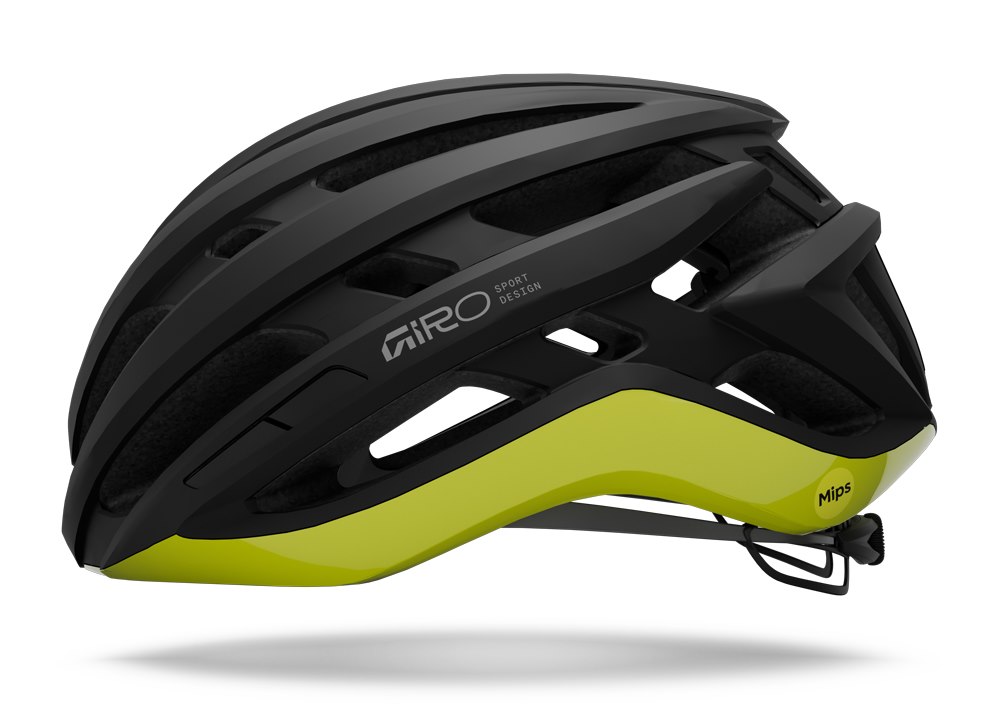 Kask szosowy GIRO AGILIS MIPS matte black/gloss hi viz yellow roz. L (59-63 cm) (NEW 2026)