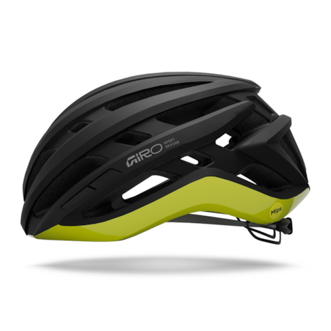 Kask szosowy GIRO AGILIS MIPS matte black/gloss hi viz yellow.