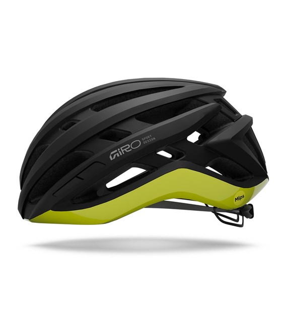 Kask szosowy GIRO AGILIS MIPS matte black/gloss hi viz yellow roz. S (51-55 cm) (NEW 2026)