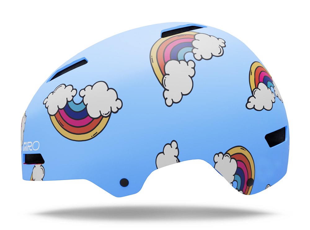 Kask dziecięcy juniorski GIRO DIME FS matte multi rainbow roz. S (51-55 cm) (NEW 2026)