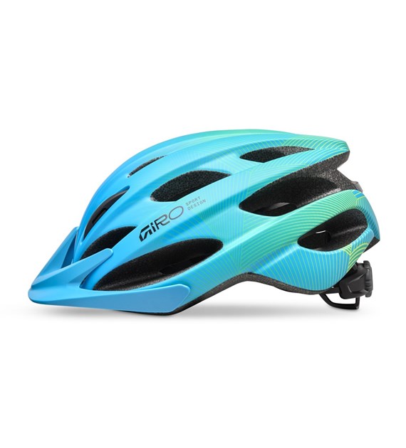 Kask dziecięcy juniorski GIRO RAZE matte blue/green roz. Uniwersalny (50-57 cm) (NEW 2026)
