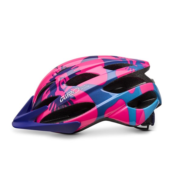 Kask dziecięcy juniorski GIRO RAZE pink flowers  roz. Uniwersalny (50-57 cm) (NEW 2026)