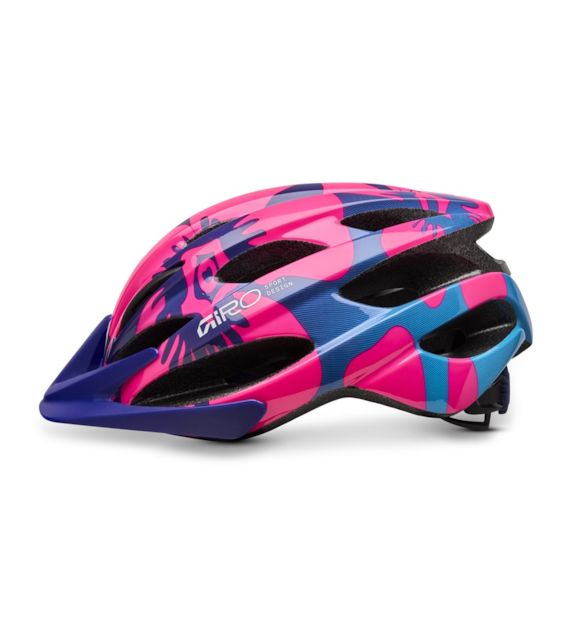 Kask dziecięcy juniorski GIRO RAZE pink flowers  roz. Uniwersalny (50-57 cm) (NEW)