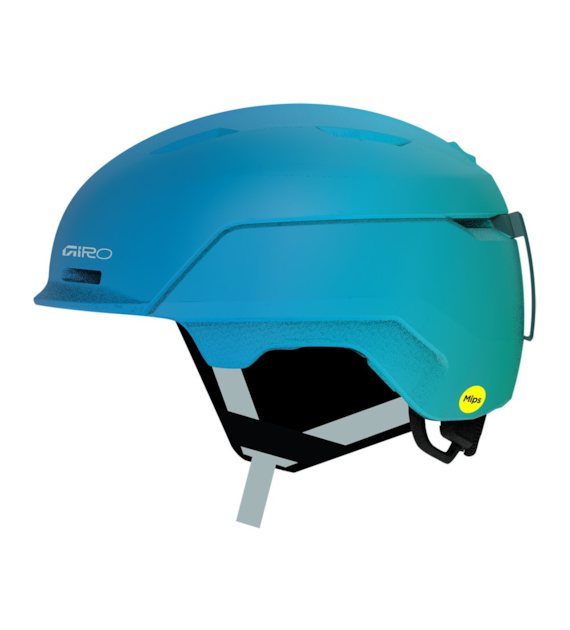 Kask zimowy juniorski GIRO NEO MIPS JR II matte blue jewel / green swrl roz. S (52-55.5 cm) (NEW 2026/2027)