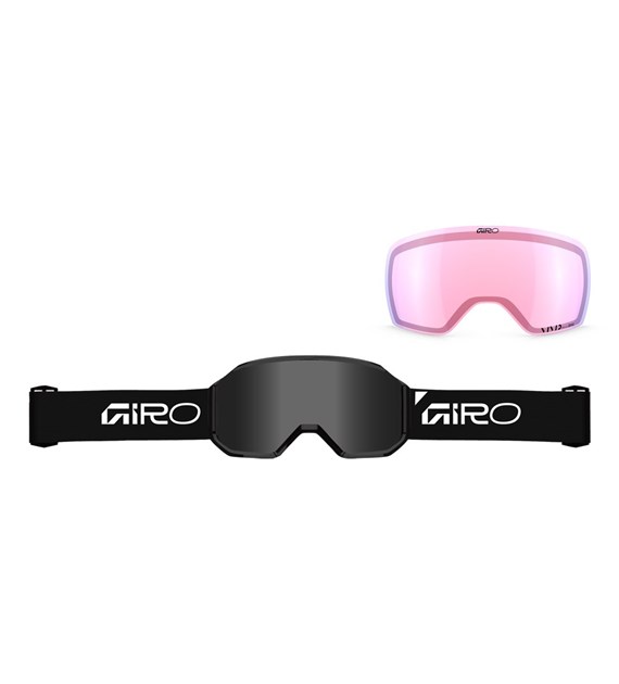 Gogle zimowe GIRO REVOLT PRO BLACK WORDMARK (Super Large OTG) (Cylindryczne) (Szyba lustrzana kolorowa VIVID-Carl Zeiss  JET BLACK 4-8% S4 + Szyba lustrzana kolorowa VIVID-Carl Zeiss  INFRARED 44-80% S1) (NEW 2026/2027)
