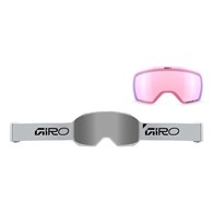 Gogle zimowe GIRO REVOLT PRO WHITE WORDMARK (Super Large OTG) (Cylindryczne) (Szyba lustrzana kolorowa VIVID-Carl Zeiss ONYX 9-18% S3 + Szyba lustrzana kolorowa VIVID-Carl Zeiss  INFRARED 44-80% S1) (NEW 2026/2027)