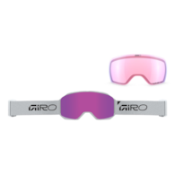 Gogle zimowe GIRO REVOLT PRO WHITE WORDMARK (Super Large OTG) (Cylindryczne) (Szyba lustrzana kolorowa VIVID-Carl Zeiss PINK 19-43% S2 + Szyba lustrzana kolorowa VIVID-Carl Zeiss  INFRARED 44-80% S1) (NEW 2026/2027)