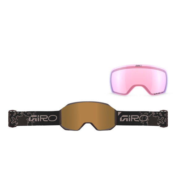 Gogle zimowe GIRO REVOLT PRO CANYON CLAY DRIFT (Super Large OTG) (Cylindryczne) (Szyba lustrzana kolorowa VIVID-Carl Zeiss PETROL 19-43% S2 + Szyba lustrzana kolorowa VIVID-Carl Zeiss  INFRARED 44-80% S1) (NEW 2026/2027)
