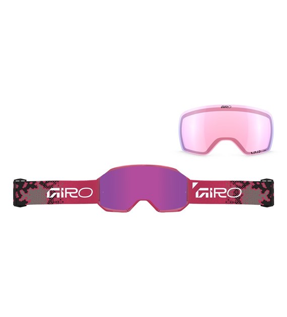Gogle zimowe GIRO REVOLT PRO NEON PINK DRIFT (Super Large OTG) (Cylindryczne) (Szyba lustrzana kolorowa VIVID-Carl Zeiss PINK 19-43% S2 + Szyba lustrzana kolorowa VIVID-Carl Zeiss  INFRARED 44-80% S1) (NEW 2026/2027)