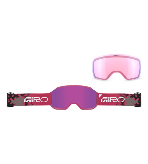 Gogle zimowe GIRO REVOLT PRO NEON PINK DRIFT (Super Large OTG) (Cylindryczne) (Szyba lustrzana kolorowa VIVID-Carl Zeiss PINK 19-43% S2 + Szyba lustrzana kolorowa VIVID-Carl Zeiss  INFRARED 44-80% S1) (NEW 2026/2027)