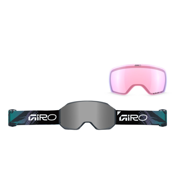 Gogle zimowe GIRO REVOLT PRO SAPPHIRE TRENCH FADE (Super Large OTG) (Cylindryczne) (Szyba lustrzana kolorowa VIVID-Carl Zeiss ONYX 9-18% S3 + Szyba lustrzana kolorowa VIVID-Carl Zeiss  INFRARED 44-80% S1) (NEW 2026/2027)
