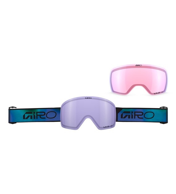 Gogle zimowe GIRO CONTOUR SAPPHIRE FREQUENCY (Szyba lustrzana kolorowa VIVID-Carl Zeiss HAZE 9-18% S2 + Szyba lustrzana kolorowa VIVID-Carl Zeiss INFRARED 44-80% S1) (NEW 2026/2027)