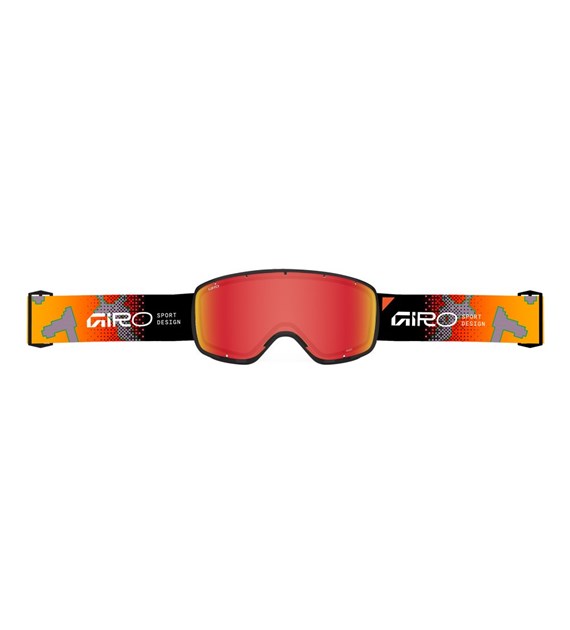 Gogle zimowe GIRO INDEX FLASH 2.0 (Super Large OTG) ORANGE PIXEL DRIFT (Szyba lustrzana kolorowa AMBER SCARLET 19-43% S2) (NEW 2026/2027)