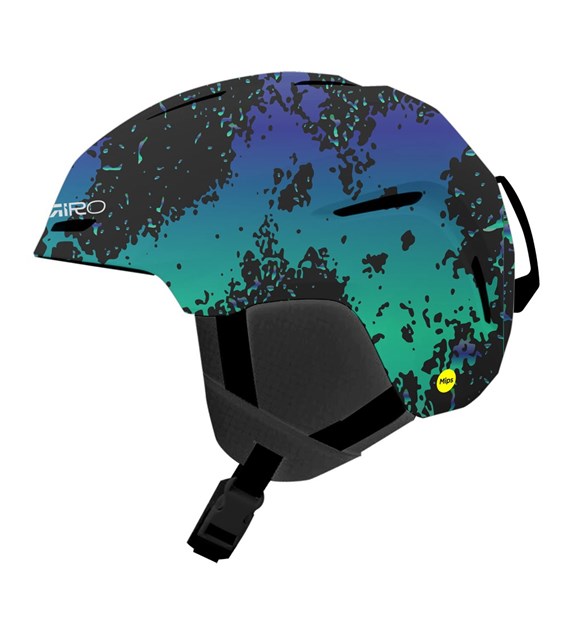 Kask zimowy juniorski GIRO SPUR MIPS matte blue / green surge roz. M (55.5-59 cm) (NEW 2026/2027)