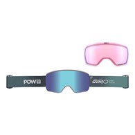 Gogle zimowe GIRO AXIS GLACIER BLUE POW (OTG) (Cylindryczne) (Szyba lustrzana kolorowa VIVID-Carl Zeiss ROYAL 19-43% S2 + Szyba lustrzana kolorowa VIVID-Carl Zeiss INFRARED 44-80% S1) (NEW 2026/2027)