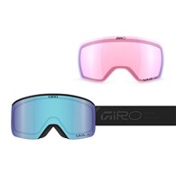 Gogle zimowe GIRO AXIS BLACK STACKED (OTG) (Cylindryczne) (Szyba lustrzana kolorowa VIVID-Carl Zeiss ROYAL 19-43% S2 + Szyba lustrzana kolorowa VIVID-Carl Zeiss INFRARED 44-80% S1) (NEW 2026/2027)