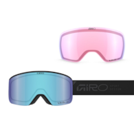 Gogle zimowe GIRO AXIS BLACK STACKED (OTG) (Cylindryczne) (Szyba lustrzana kolorowa VIVID-Carl Zeiss ROYAL 19-43% S2 + Szyba lustrzana kolorowa VIVID-Carl Zeiss INFRARED 44-80% S1) (NEW 2026/2027)