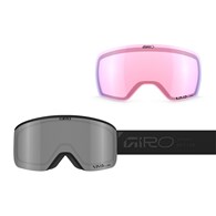 Gogle zimowe GIRO AXIS BLACK STACKED (OTG) (Cylindryczne) (Szyba lustrzana kolorowa VIVID-Carl Zeiss ONYX 9-18% S3 + Szyba lustrzana kolorowa VIVID-Carl Zeiss INFRARED 44-80% S1) (NEW 2026/2027)